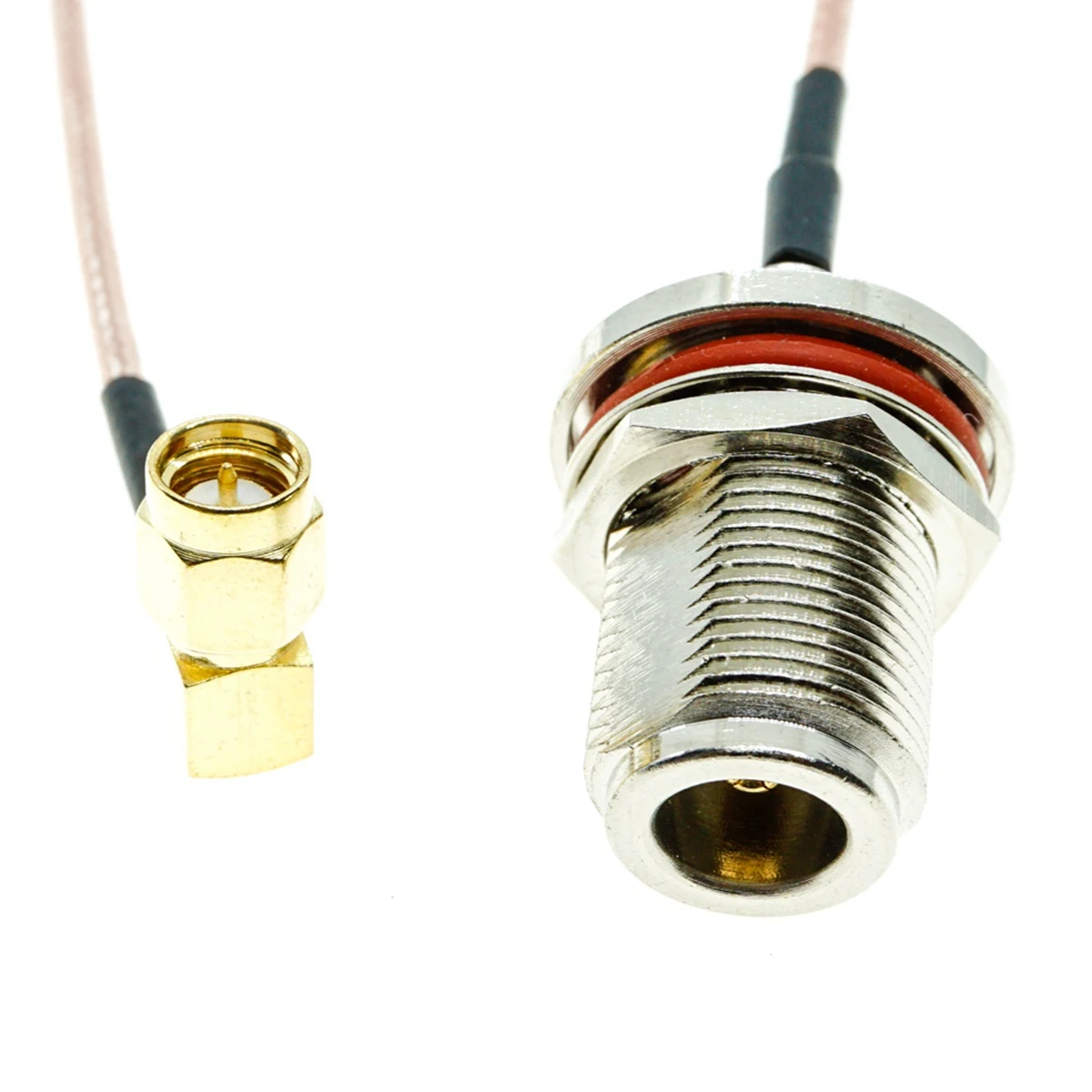 RG316 SMA Male Right Angle to N Female Bulkhead RF Coaxial Connector Cable SMA to N Type Adapter