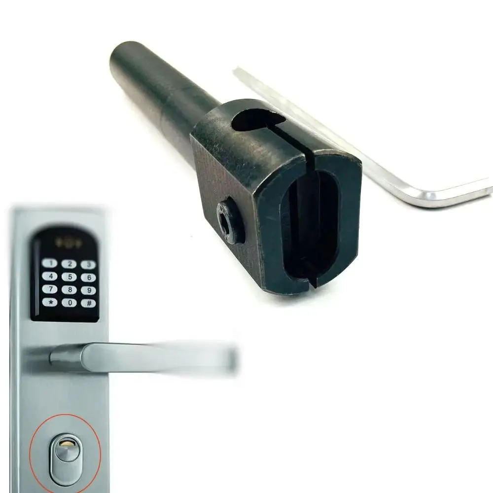 Ferramenta profissional de extrator de cilindro de bloqueio ab com chave, ferramenta durável para puxar unhas de serralheiro, conjunto de remoção de núcleo de bloqueio resistente