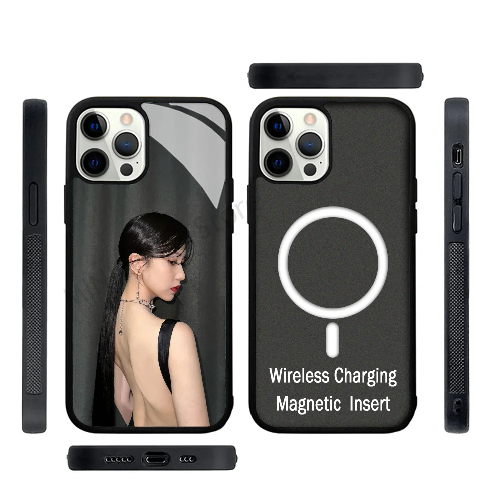 Korean Girl Mina T-Twice Phone Case Strong Magnetic For IPhone 15 14 13 Pro Max 11 12 Mini For Magsafe