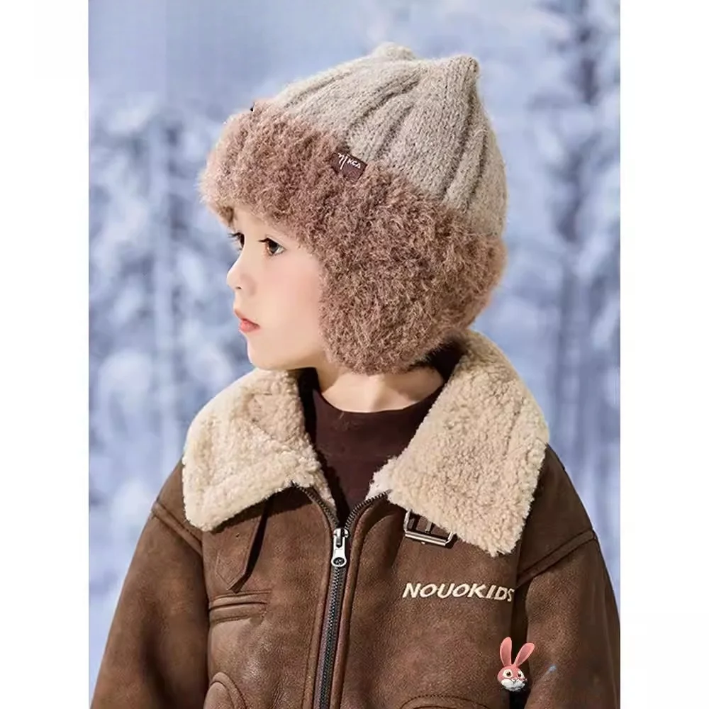 

Детская теплая шерстяная лыжная шапка Harbin Travel с защитой ушей, зимняя, для детей, от холода, с широкими полями, в стиле принцессы