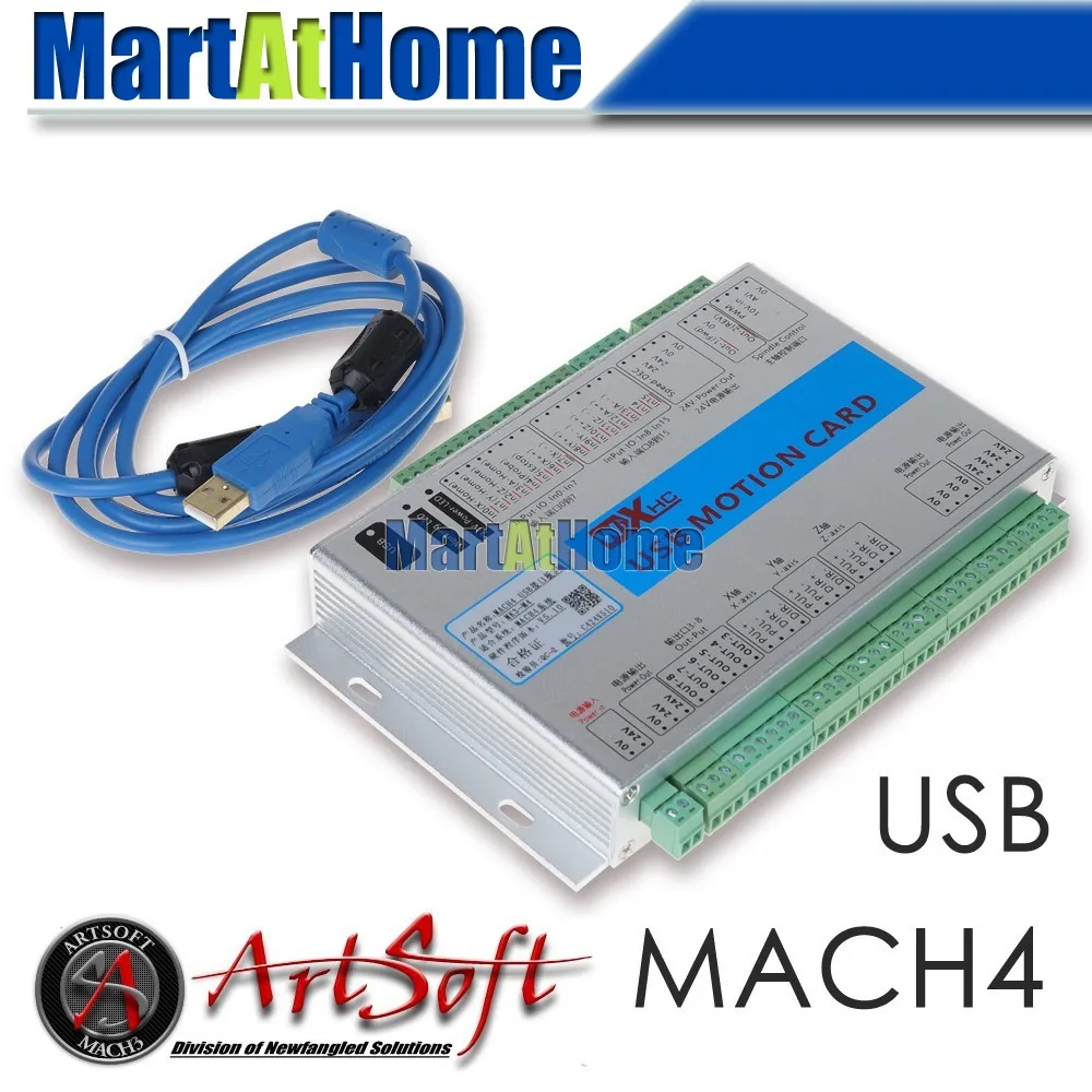 XHC USB 2MHz Mach4 CNC 3-осевая плата управления движением Breakout Board MK3-M4 для центра станка, гравировальный станок с ЧПУ # SM780 @ SD