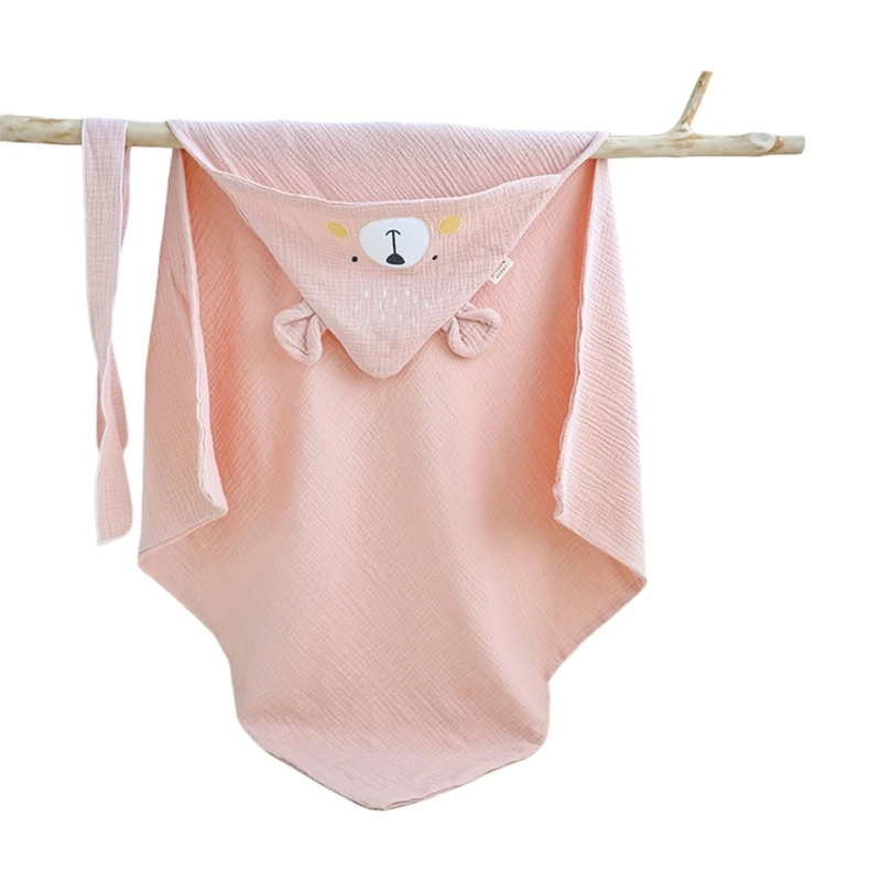 Cobertor infantil multiuso J15U, toalha banho algodão macio, embrulho seguro