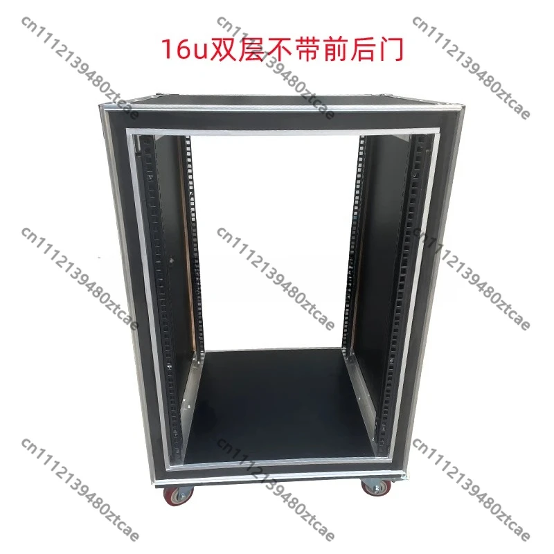 12U 16U Double Door Shockproof Audio Flight Rack Case, DJ Mixer Amplifier Sound Equipment Storage Protection Equipment - view 5