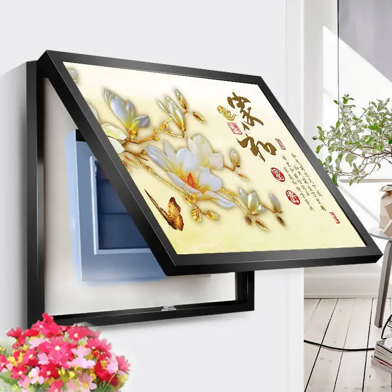 Electric meter box decorative painting without punching modern simple shielding main switch switch box distribution box