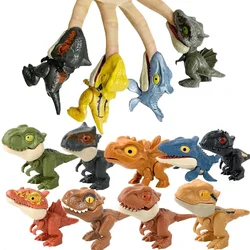 Jurassic Finger Dinosaur Tyrannosaurus Model Toys for Kids Finger Biting Dinosaurs Movable Joints Dinosaur Toy for Boy Gift