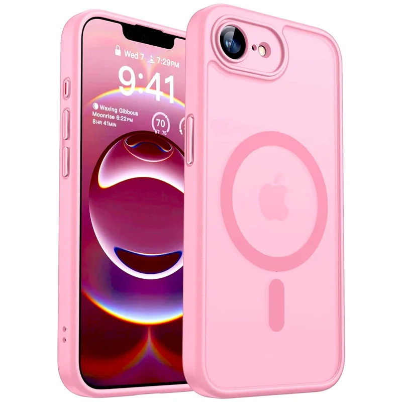Luxuriöse Matte Hartschale für iPhone 17E 16E 18 17 Air 16 15 14 13 12 11 Pro Max IPhone17E mit Magsafe-Ladefunktion, Durchsichtige Hülle – Detail 10