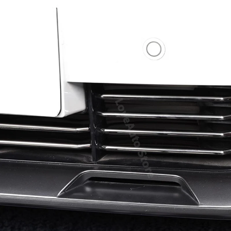 For Trumpchi GAC GS8 2nd Gen 2022-2025 Car Middle Grid Decoration Strip Stainless Steel Middle Grid Exterior Accessories Cover