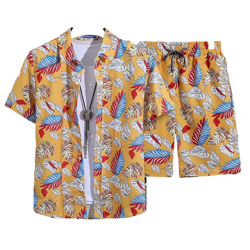 

HAIBINZOULU Men's Short Sleeve Polo Shirt and Shorts Set Casual Summer Outfit