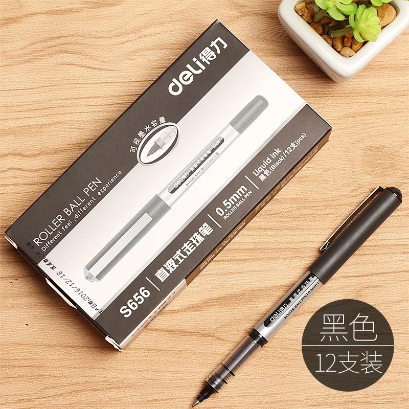 Gel pen student exam pen 0.5 black office signature pen 12 pens gel pens stationery stationary