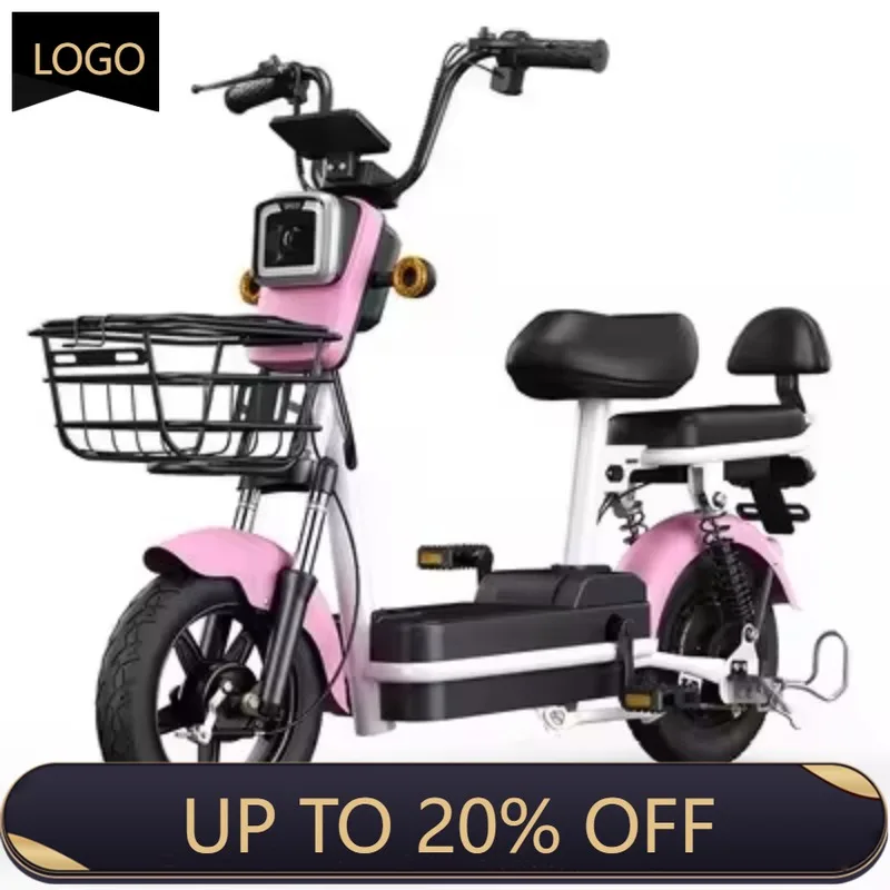 QQA Electric bike, electric city bike 350W, 500 power, 12V, 48V voltage, 14 inches 20 inches adult city kick electric bike