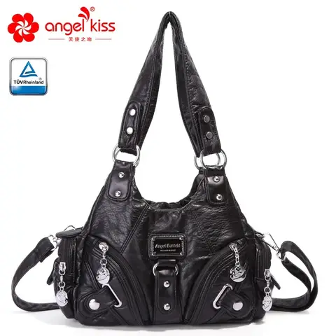 Angelkiss Borse da donna Borsa tote morbida rosa Borsa piccola con manico superiore Borsa moda a tracolla multitasche Borsa a tracolla Hobos Phone Pack