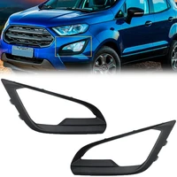 Ford Ecosport 2018 2019 2020 2021 cubierta de luz antiniebla del parachoques delantero marco de faro ABS bisel negro lámpara embellecedora accesorios de coche
