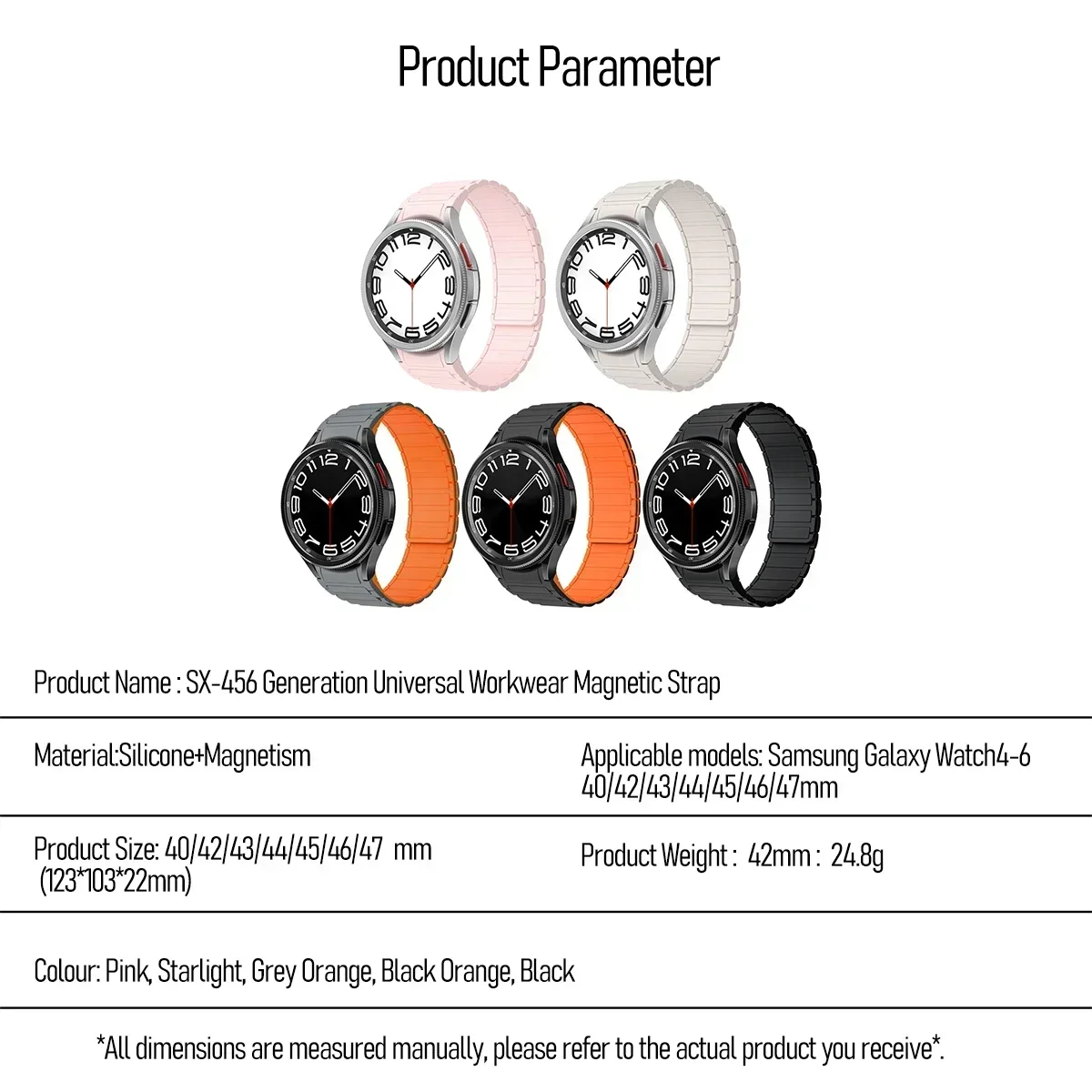 Silicone Band For Samsung Galaxy Watch 6 Classic 43mm 47mm 5Pro 45mm NO Gaps Sports Strap For Watch 6 40 44mm 4Classic 42mm 46mm