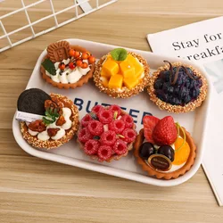 1set Artificial Cake Model Fake Fruit Cake Tart Foods Dessert Simulation Scale Model Window Decoration Ornaments Food Home Decor