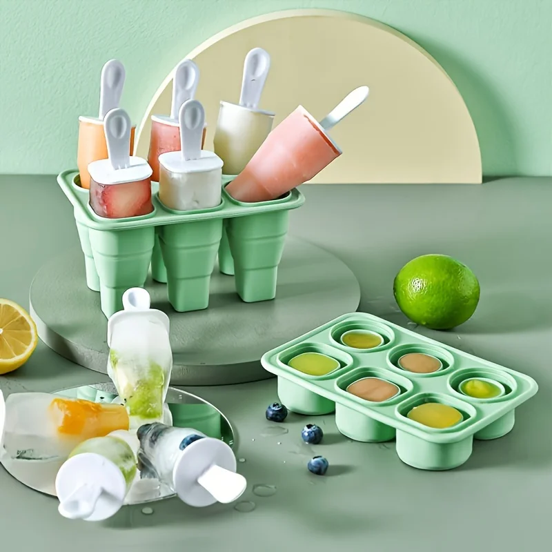 مجموعة واحدة، قالب المصاصة، قالب المصاصة الإبداعية، قالب المصاصة السيليكون، قالب الآيس كريم، صندوق مكعبات الثلج، قالب المصاصة المنزلية، Sa