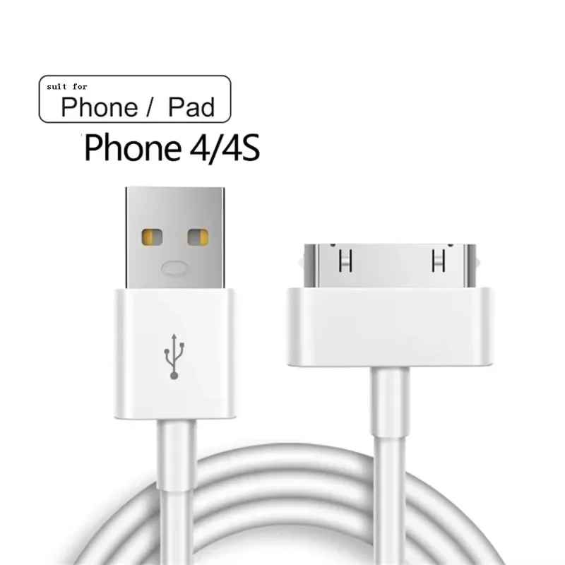 30 Pin USB Charger Cable For IPhone 4 4s 3G 3GS IPad 1 2 3 IPod Adapter Accessories Nano Touch Charging Data Cable Usb Charger