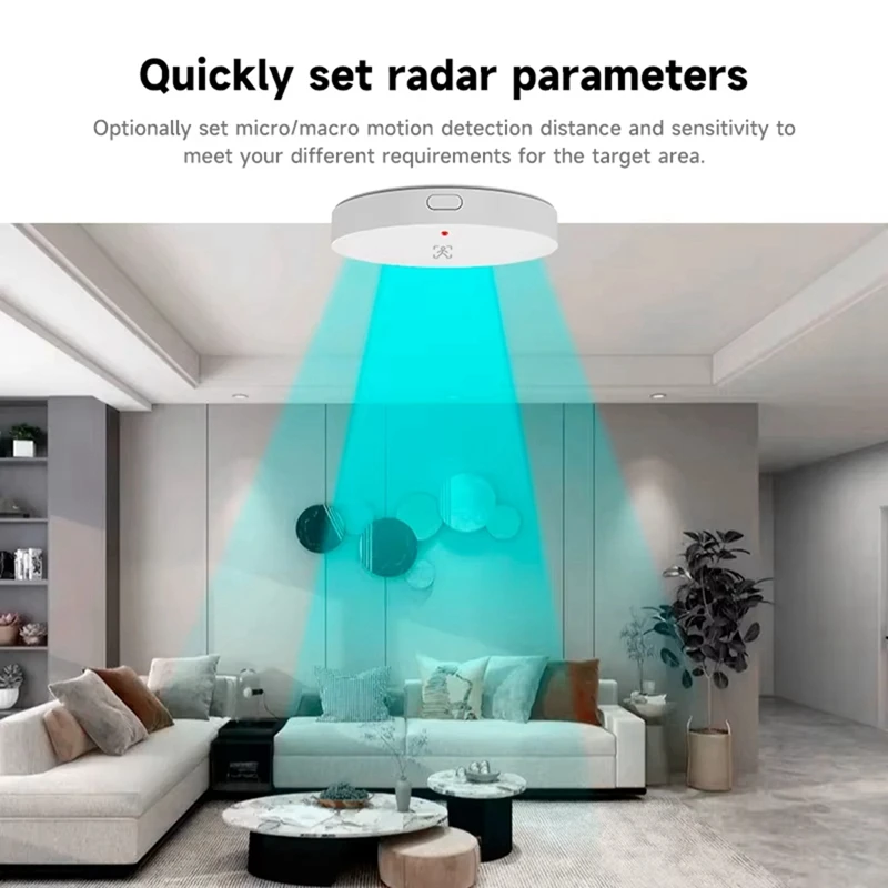 Tuya Zigbee 24G Human Presence  Detector Person High Precision Rader Detection Motion Static Sensorsn01r