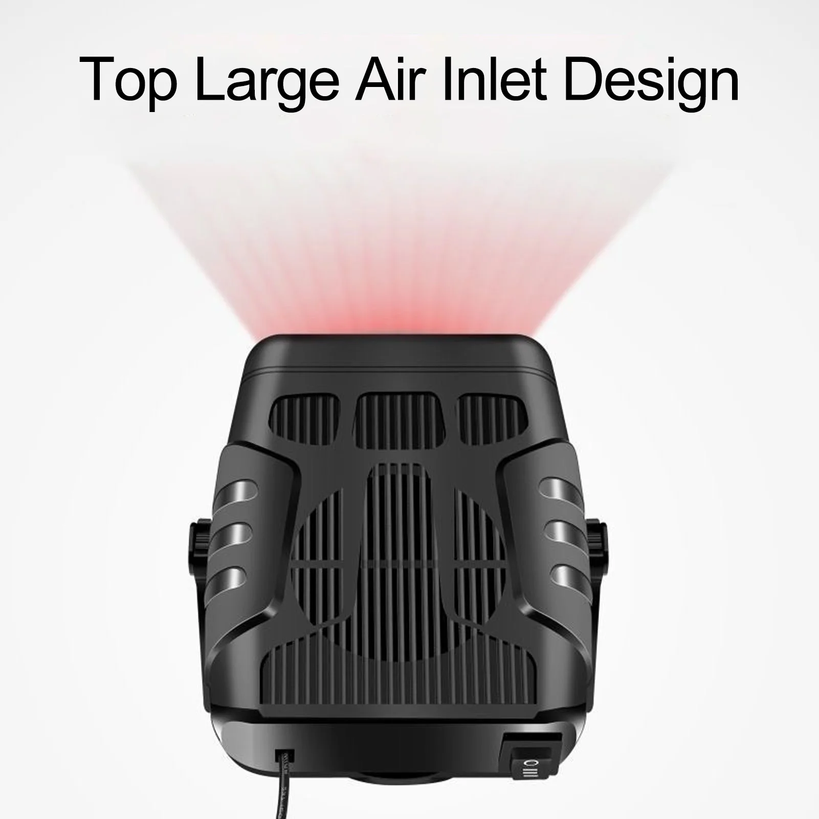 ABS Car Heater Compact Design 360°Rotating Head Quiet Running Electric Heater with Stand for BL1830 BL1850 BL1840 for Dormitory