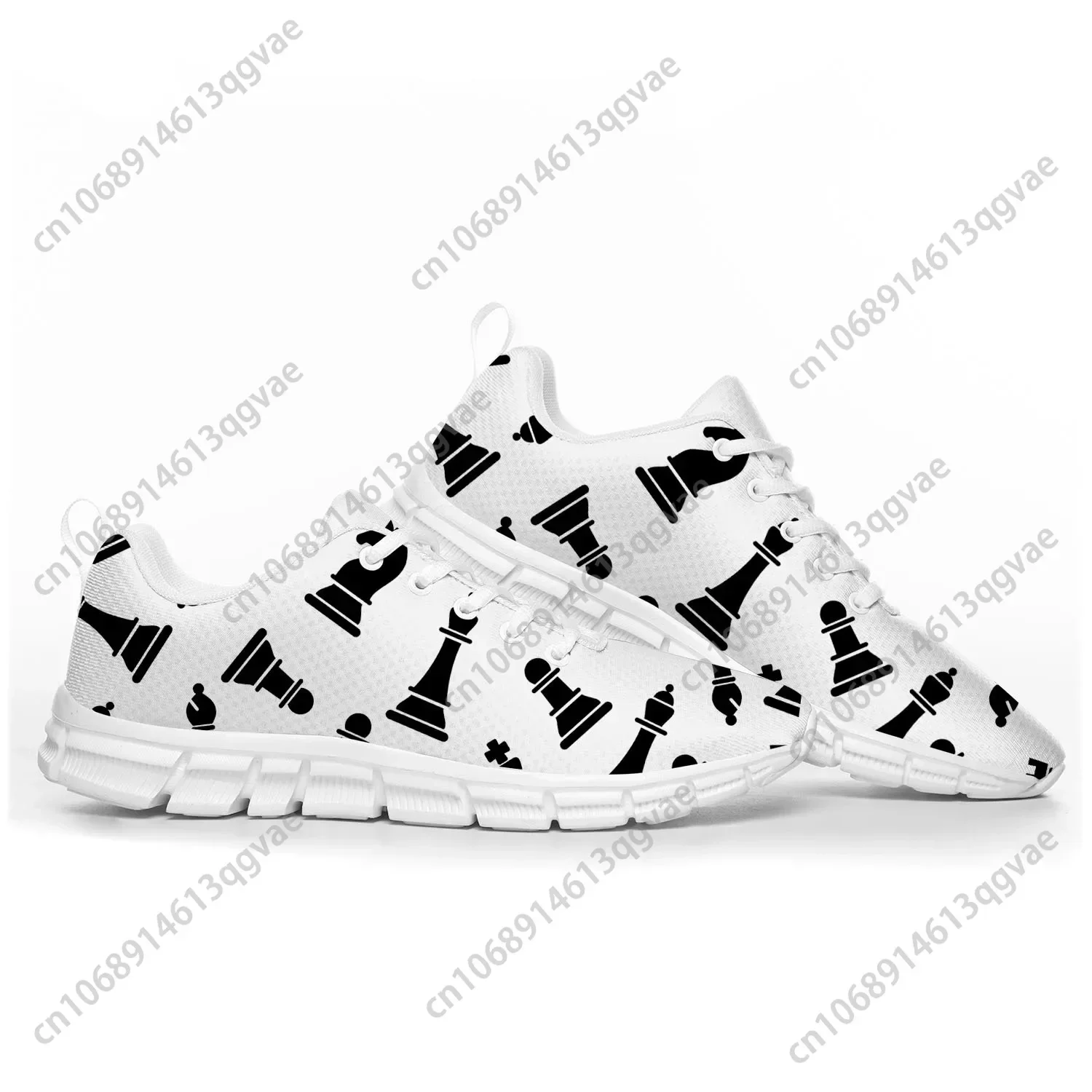 Chess International Pop Sports Shoes Mens Womens  Sneakers Casual Custom High Quality Couple Shoes White