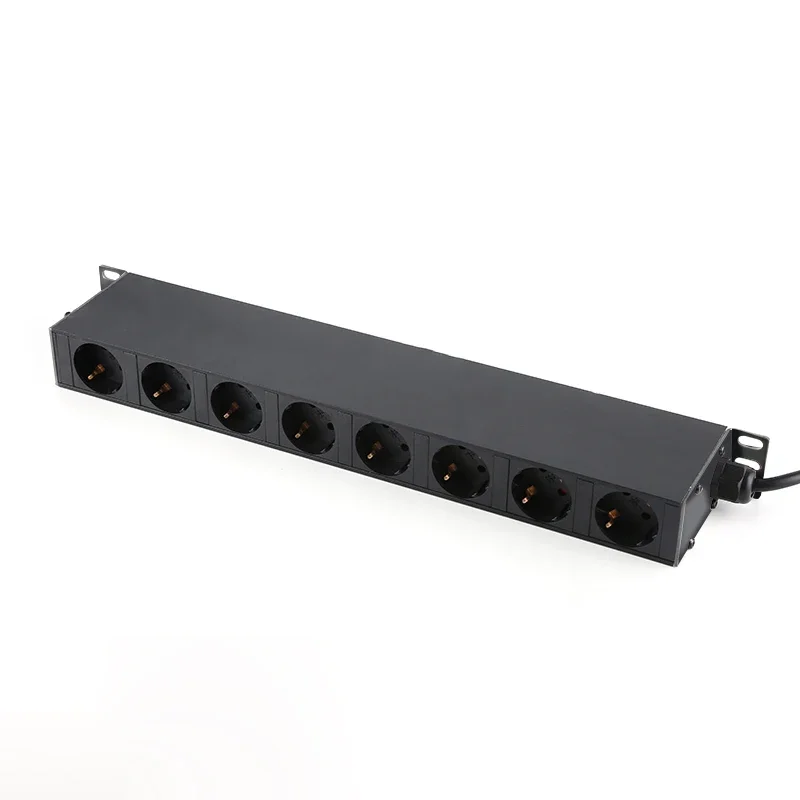 

19 Inch 1U Data Centre PDU Customized Germany PDU Socket With 8 Individual Switch