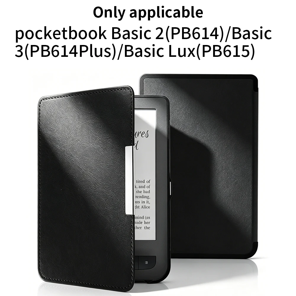 

PU Leather Flip Case For PocketBook PB614 PB614Plus PB615 Basic 2/3/Basic Lux Ebook Full Protection Cover