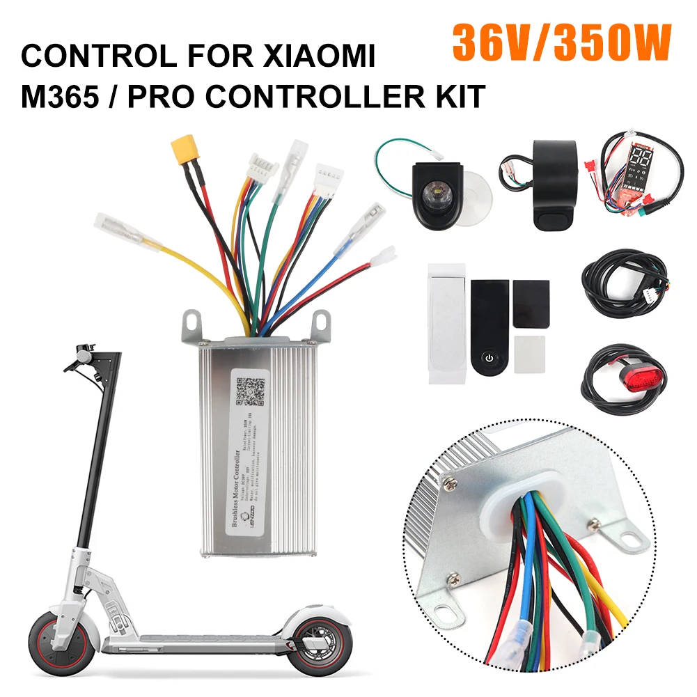 36V 350W Electric Scooter Controller Board Set With Dashboard Accelerator Replacement For Xiaomi M365/Pro Scooter Accessories