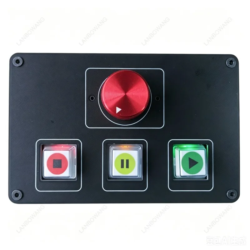 Dual Port Sync Shortcut Audio Control Keyboard Media Playback Controller For Stage Performance Desktop Computer