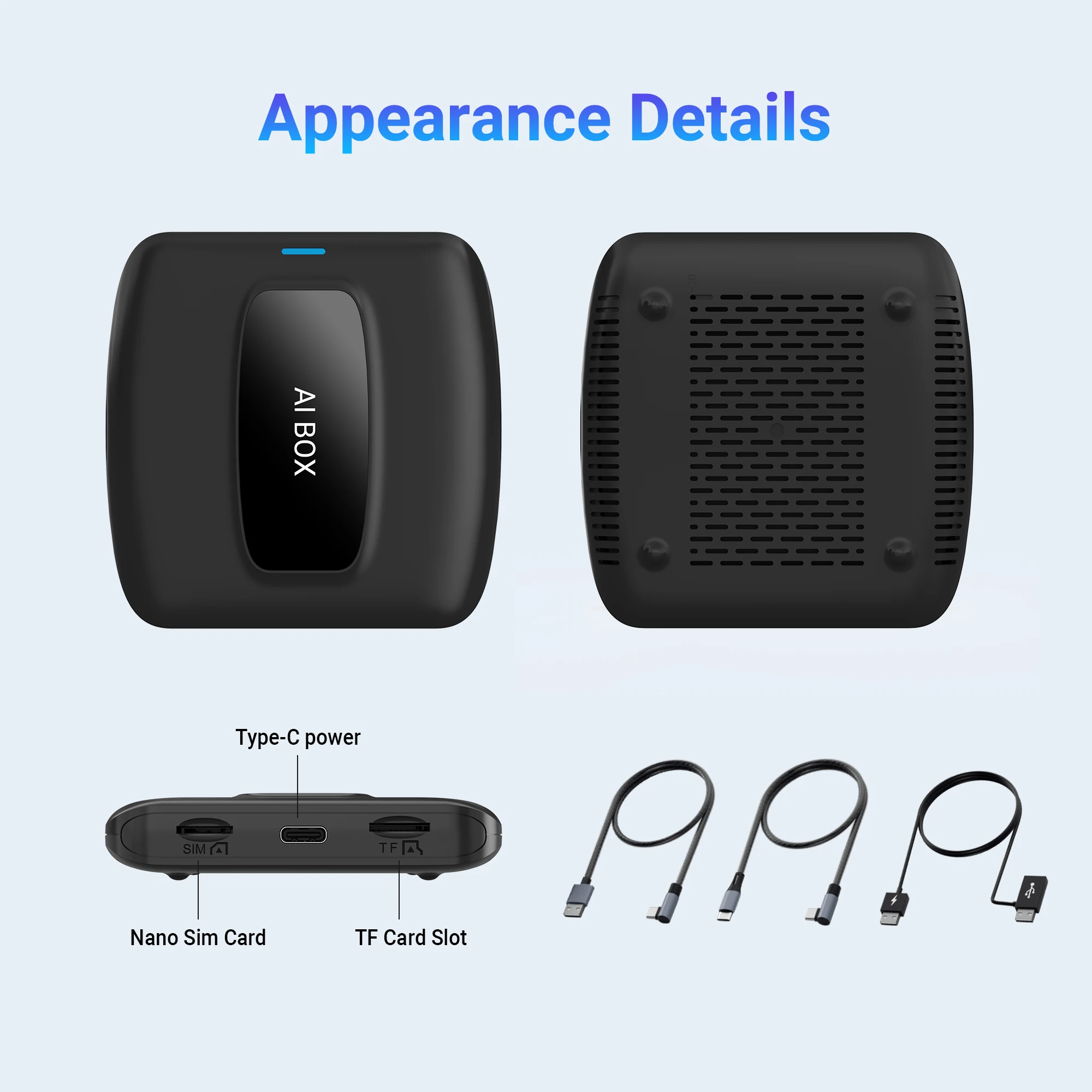 2024 CarPlay AI TV Box Android Smart AI Box Wireless Car Play Android Auto Adapter for Netflix YouTube Car Accessories