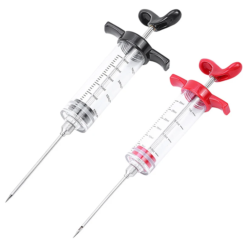 Spice Syringe Marinade Injector Flavor Syringe Cooking Meat Poultry Turkey Chicken Kitchen Utensils Accessories BBQ Tool