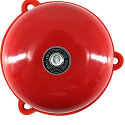 AC110V 100mm 4 inch Dia Schools Fire Alarm Round Shape Electric Bell Red