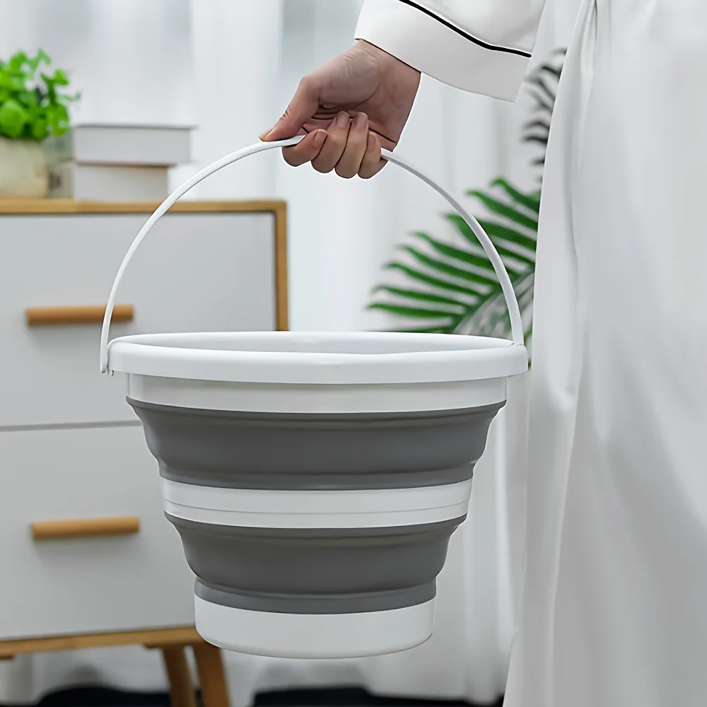 10L Collapsible Silicone Bucket-Portable,Space-Saving& Durable Design | Easy to Clean &Store | Perfect for Car Washing