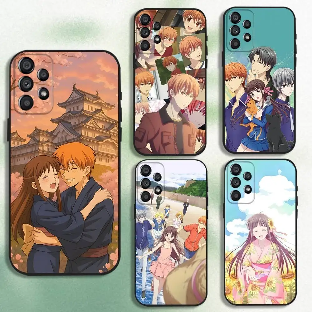 

Comic Fruits B-Basket Phone Case For Samsung Galaxy A20,A21s,A22,A31,A32,A52,A53,A72,73,A80 Soft Black Cover