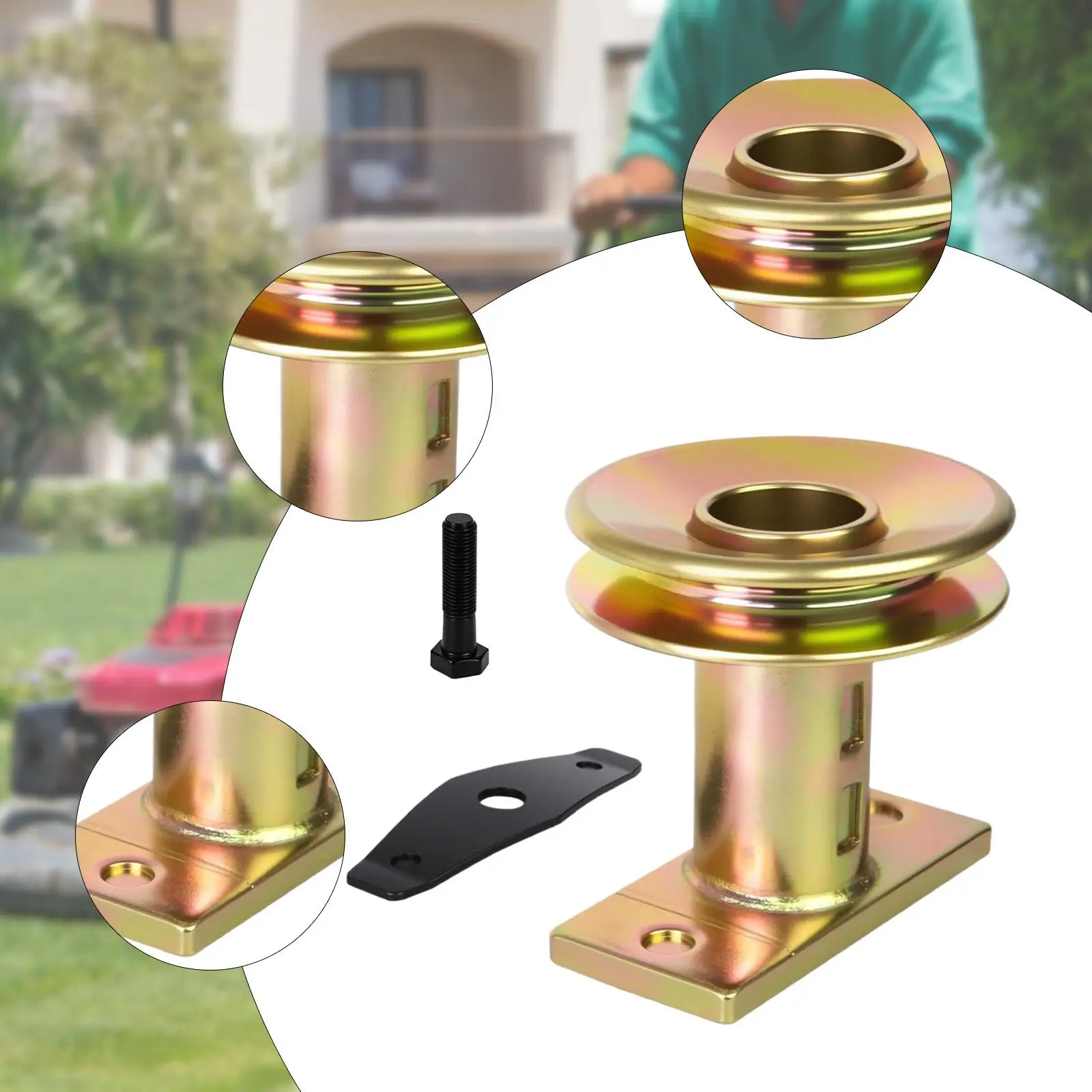 

Lawn Mower Blade Adapter 687-02528 736-0524B Bolt Drive Pulley Adapter with Pulley for 12Ab 12aga25S011 TB260 12aga2MT766 TB240