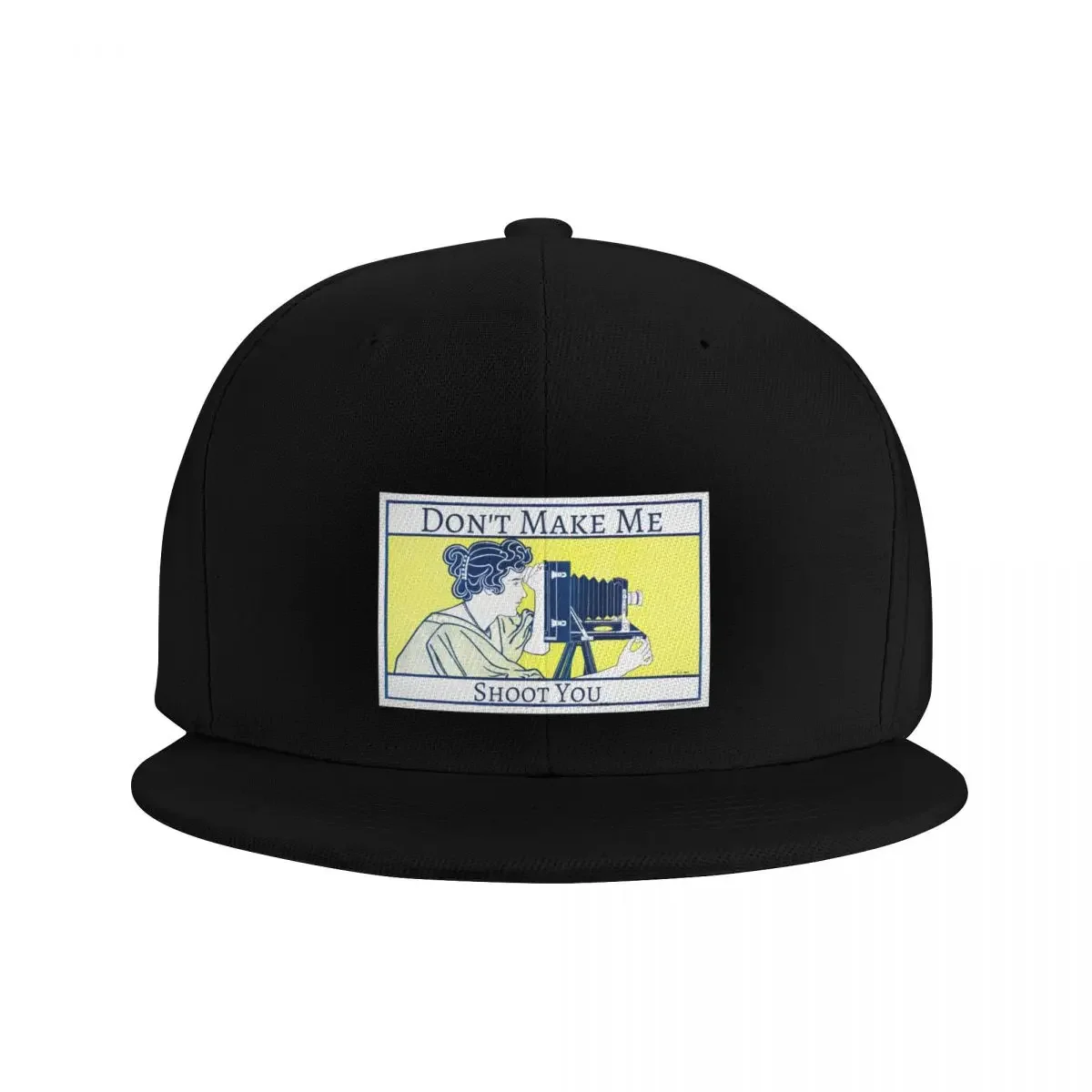 Don't Make Me Shoot You - Funny Art Deco Vintage Camera Baseball Cap Designer Hat Horse Hat Boy Child Women's