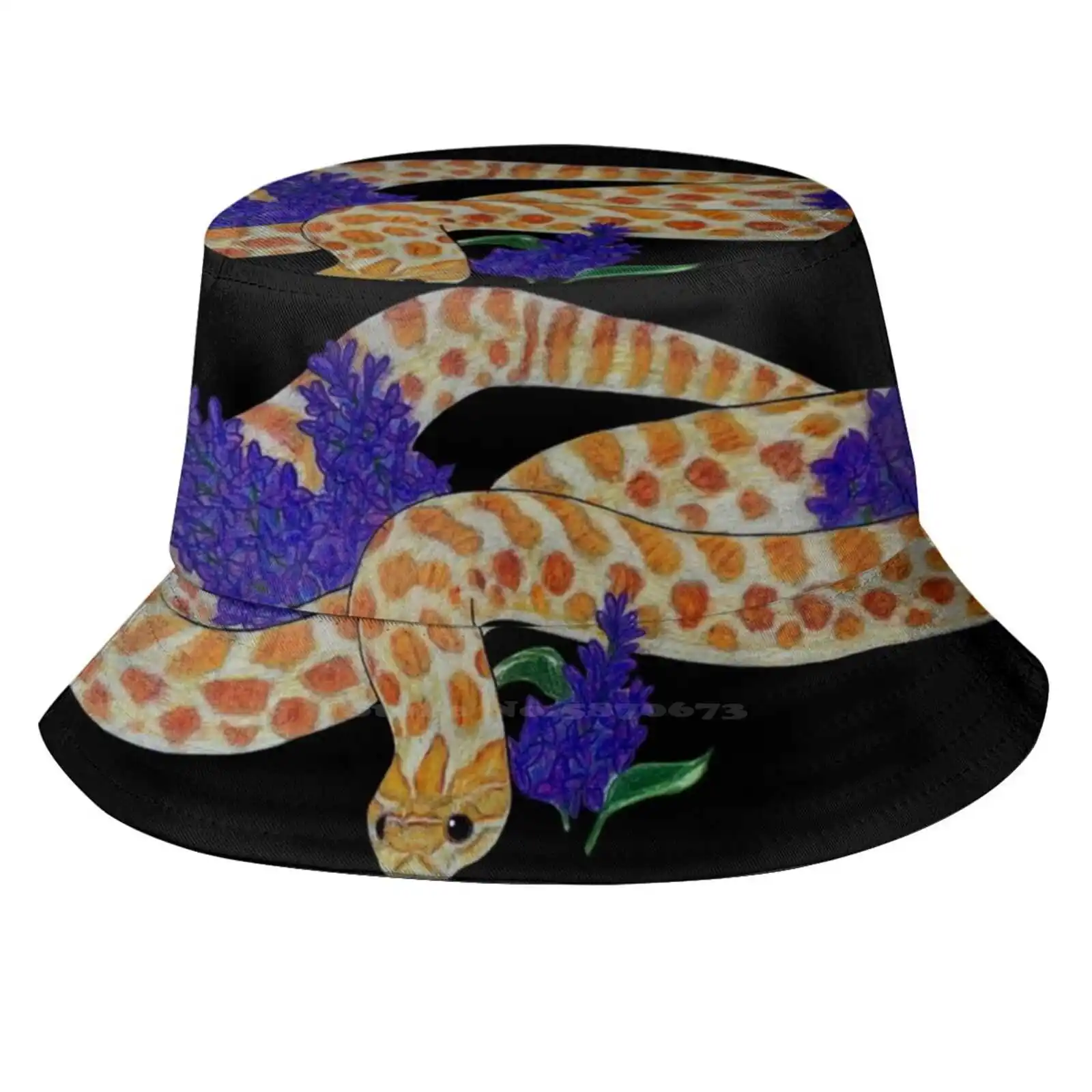 Albino Western Hognose Snake Unisex Fashion Women Men Breathable Bucket Hats Western Hognose Snake Reptiles Animal Albino Pet