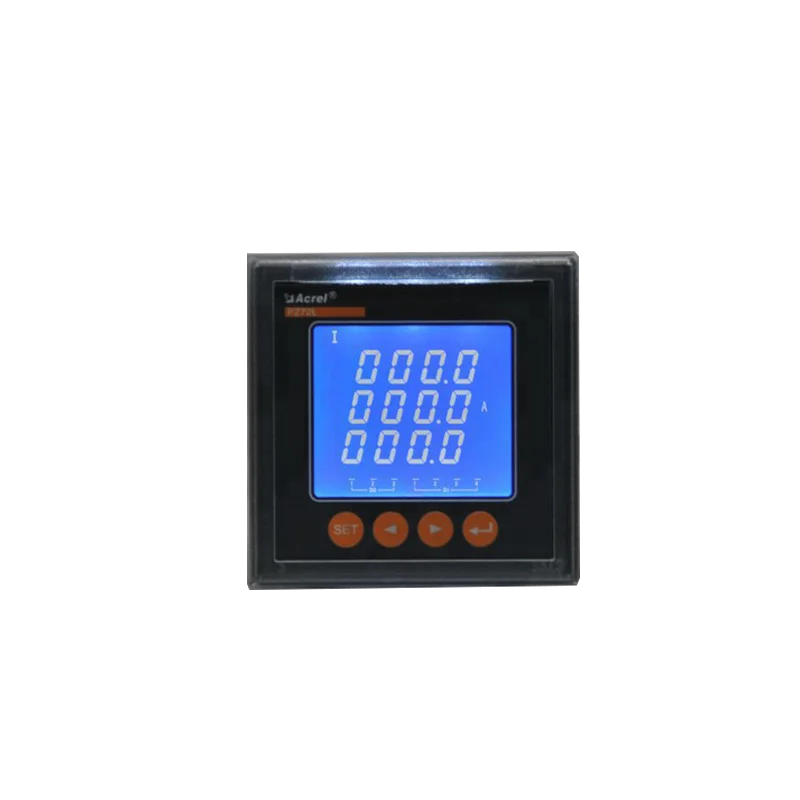 75*75mm three 3-phase digital ac 1/5A panel ammeter with relay output 4-20mA