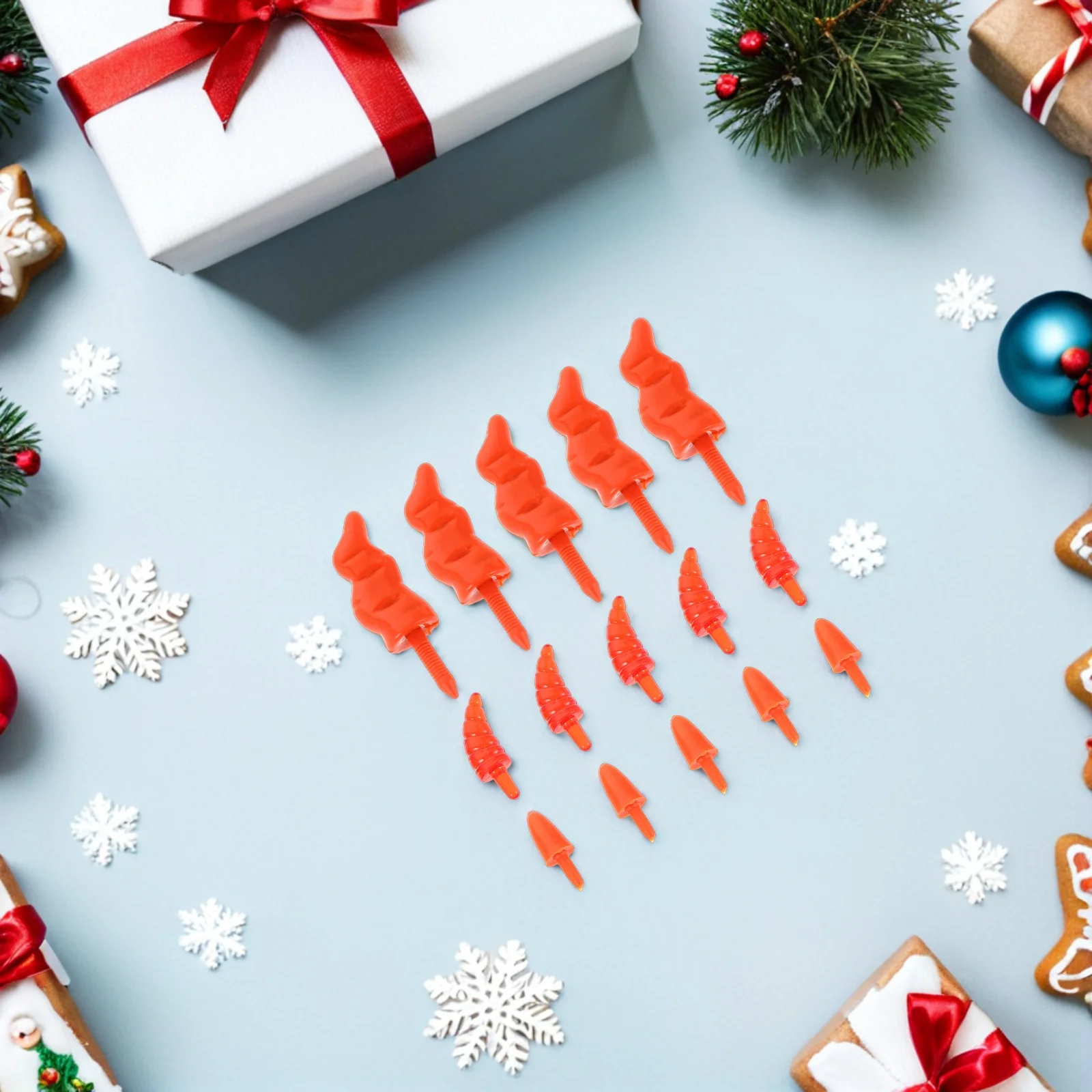 

150Pcs Christmas Snowman Nose Plastic Carrot Shape DIY Ornament Craft Snowman Nose Accessories Decoration Craft Christmas Carrot