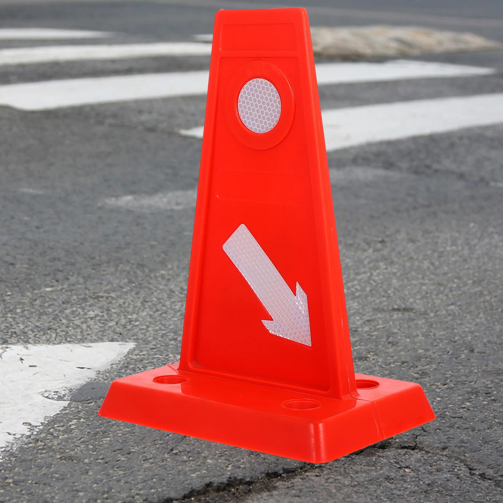 

Road Tpu Durable Reflective Automobile Diverter Outdoor Traffic Cone Garage Highway Warning Sign Parking Barrier Traffic