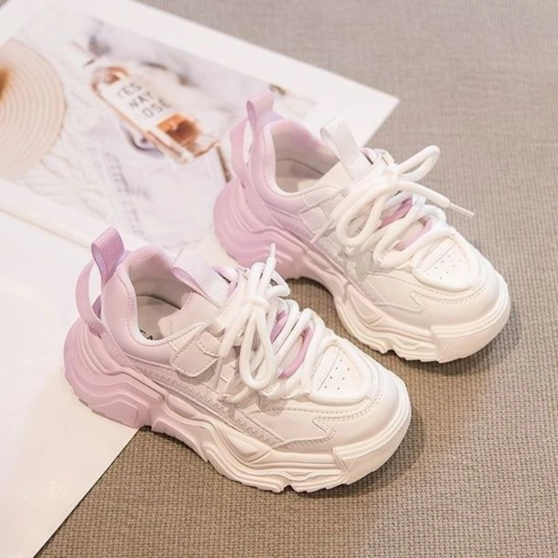 

2026 New Autumn Winter Girls Lightweight Casual Shoes Kids Trendy Sports Sneakers Fashion Warm Footwear
