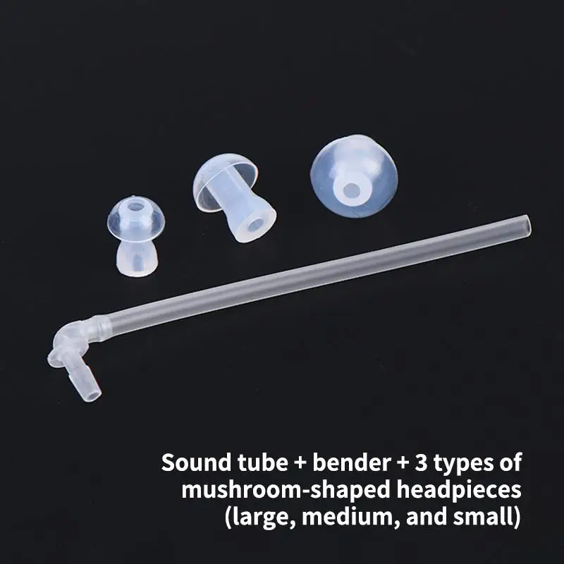 20Pcs Silicone Hearing Aid Ear Tips Domes Replacement for BTE ITE Pocket Devices Soft Ear Sleeves Audio Accessory