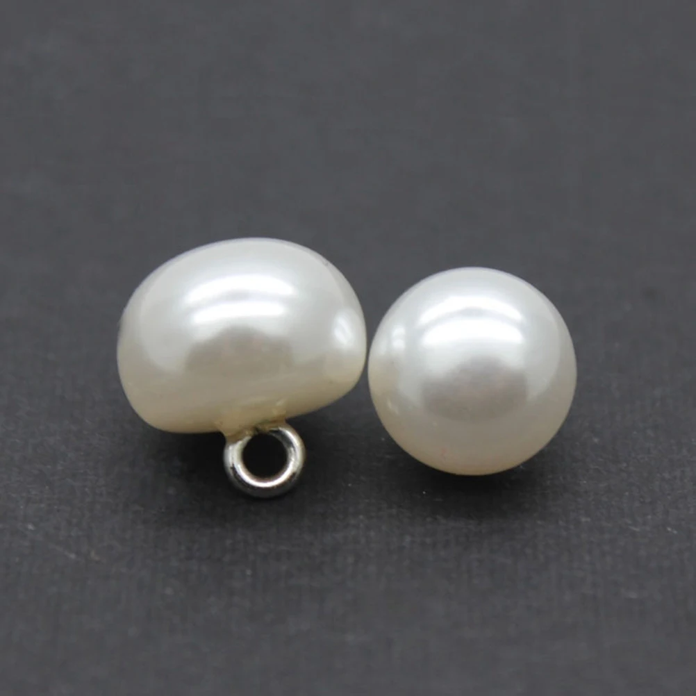 

200 Pcs Mushroom Buttons Sewing Beads Eyes Pearl Plastic Smooth Round Body DIY Craft Accessories Clothing Decoration Pants