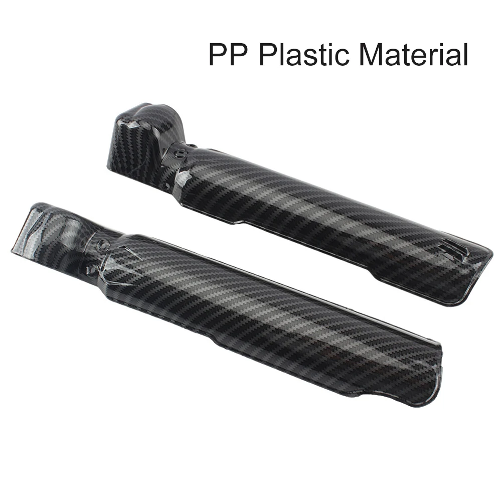 

Front Fork Cover Shock Guard Pair For Surron ForLight Bee Electric Dirt Bike PP Plastic Protects Front Fork Carbon Fiber Pattern