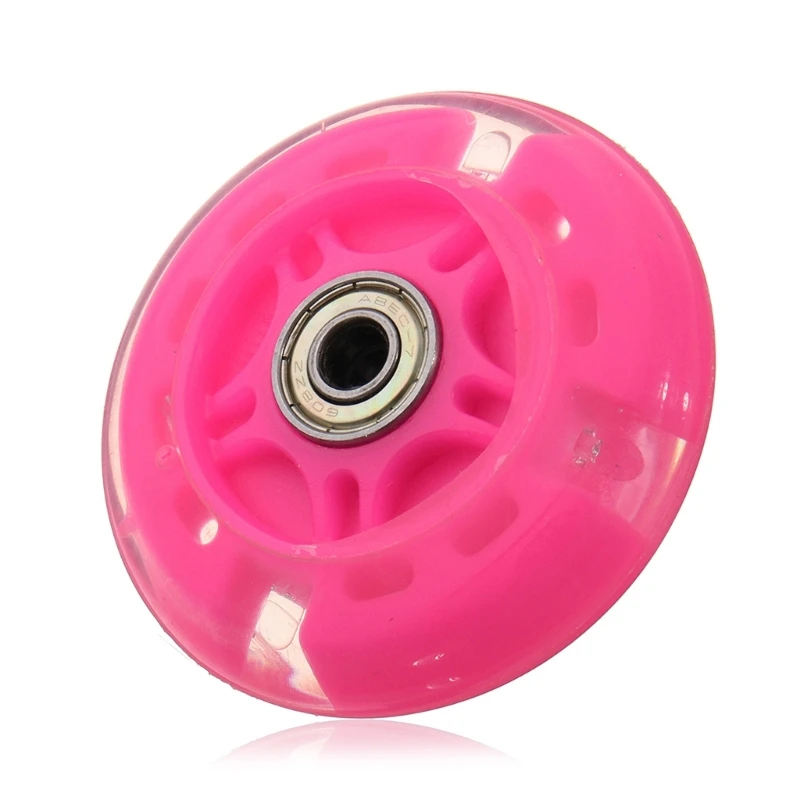 yunyun LED Scooters Wheel Flashing Wheel Mutes Wheel Children Small Scooters Wheel for Quiet Cycling Experience