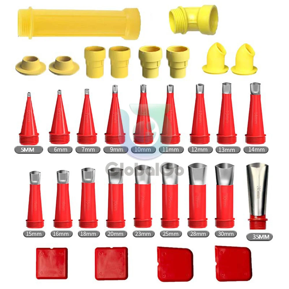 32pcs Stainless Steel Caulk Nozzle Applicator Caulking Finisher Glue Tool Kitchen Bathroom Sink Silicone Sealant Finishing Tool