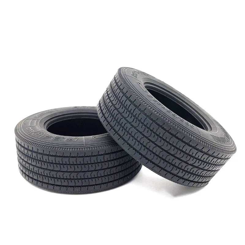 2pcs Tire Upgrade For 1/14 Tamiya RC Truck Trailer Tipper For Scania MAN Benz Actros Volvo Car Diy Parts