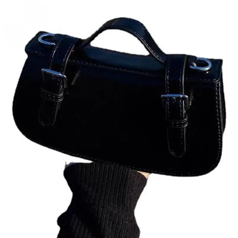 Handbag Women's Underarm Bag New Vintage Oil Wax Leather Small Square Bag Single Shoulder Bag Women's Crossbody Bag Backpack