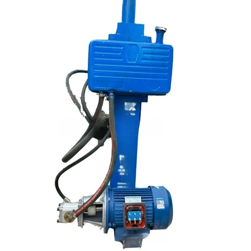 Small 220v electric hydraulic firewood splitter, small steel cannon firewood splitting artifact y