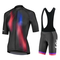 Liv Team Woman Summer Short Sleeve Cycling Jersey Set MTB Maillot Ropa Ciclismo Bicycle Wear Breathable Cycling Clothing 2025