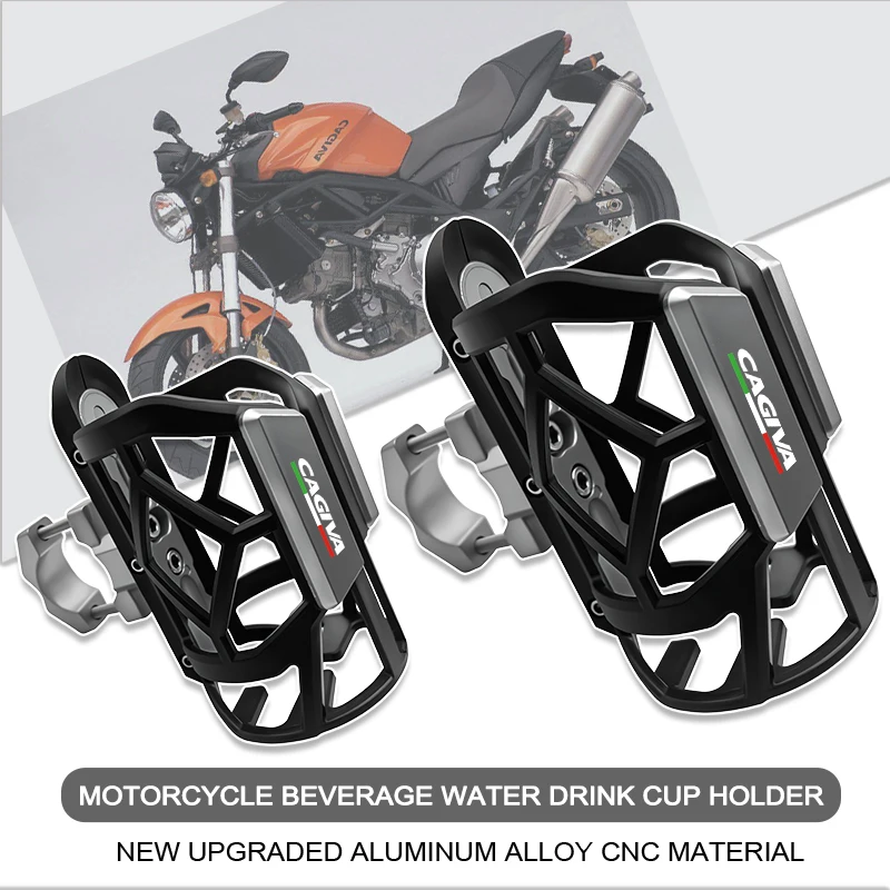 Para Cagiva Mito125 Elefant900 Raptor125 Planet 50 Universal CNC funcional hervidor de agua soporte para botella de bebida de café