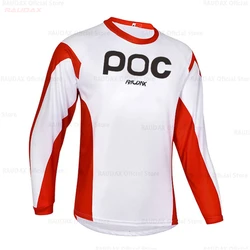 RAUDAX POC 2023 Moto Mtb Motocross Jersey Downhill Jersey Mx Bike Shirt Cycling Jersey Maillot Ciclismo Hombre Men Cycling Wear